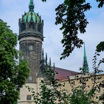 Church of the castle Wittenberg where Martin Luther published his 95 thesis in the year 1517